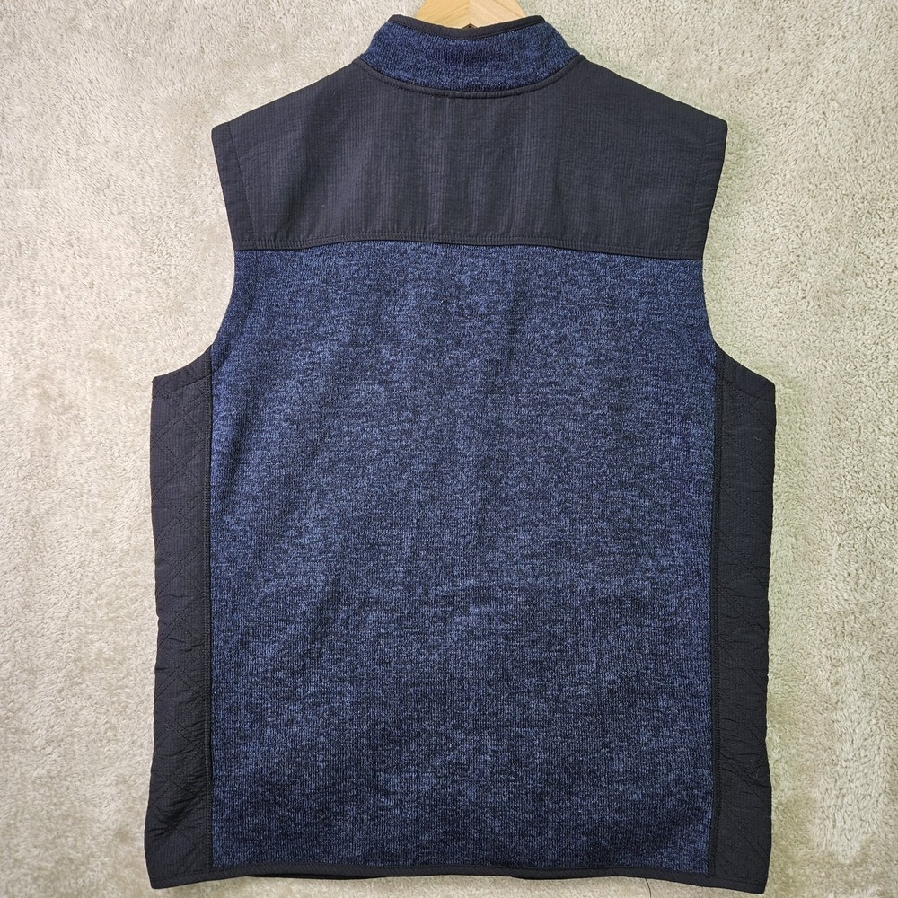 Orvis Full Zip Vest Mens L Blue Fleece Sweater Outdoor Fishing Layer Sleeveless - Picture 2 of 11